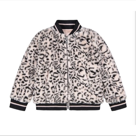 ANDY & Evan Girls Reversible Bomber Jacket, Size 9-12 months - Picture 2 of 6